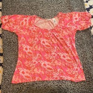 Pink Floral Top